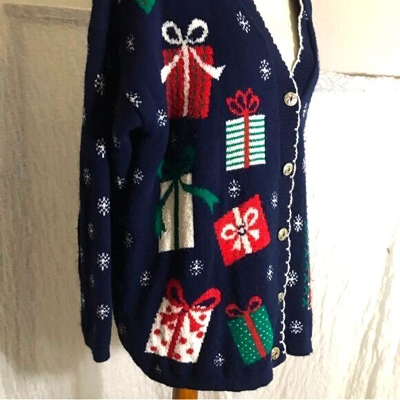 Nutcracker VTG "Ugly" Christmas Cardigan Size Large - Picture 3 of 11